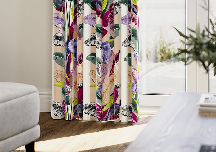 Palm Springs, Peach Stripe - Made To Measure Curtains - Image 5